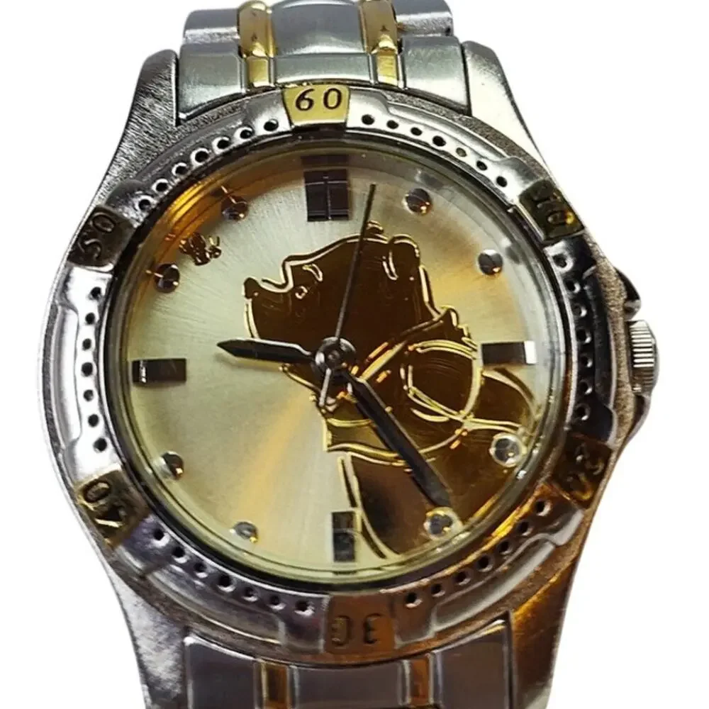Disney Winnie the Pooh Watch Two Tone Gold Silver Bracelet  Pooh Bear